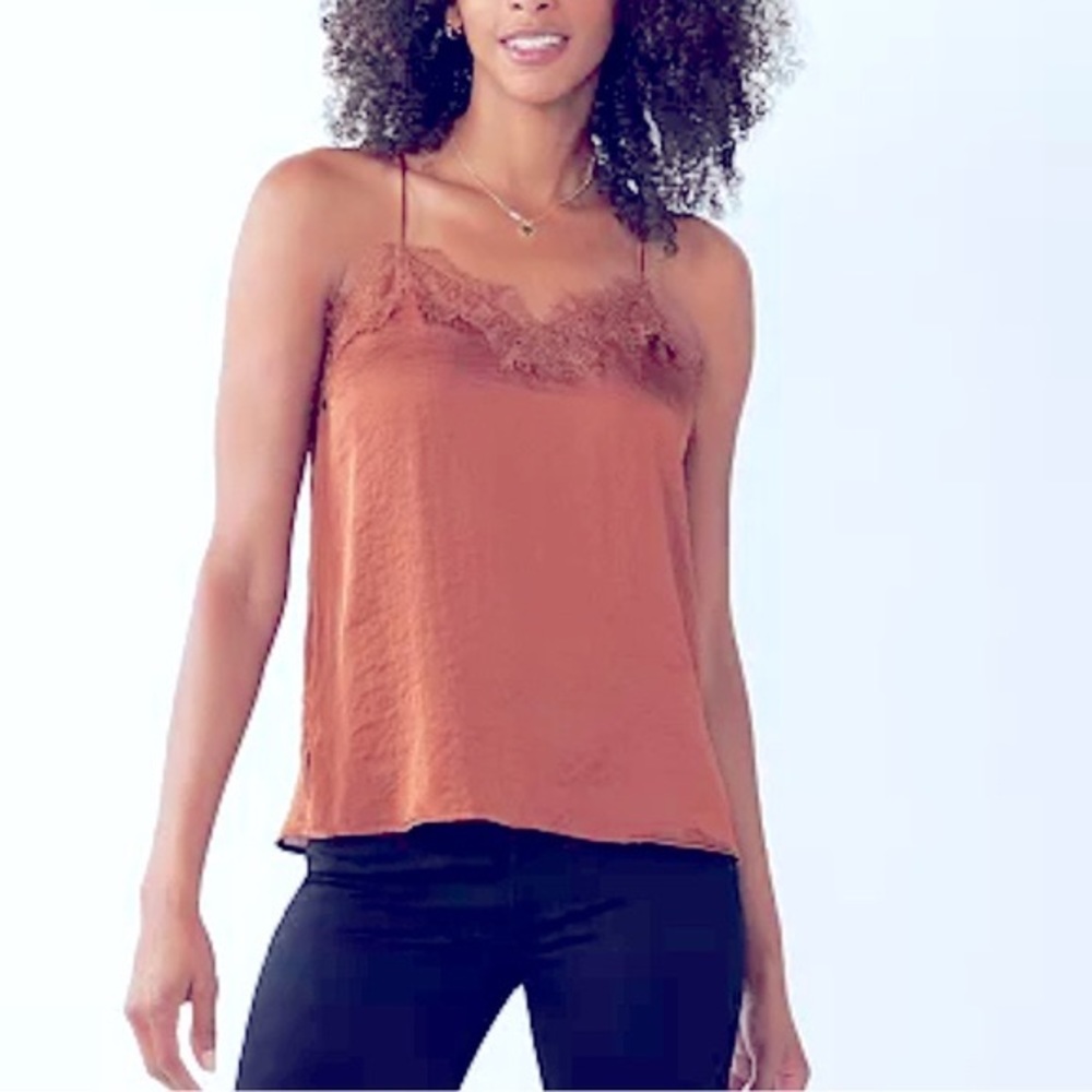 Nine West Lace Trim Camisole Rust Size Large
